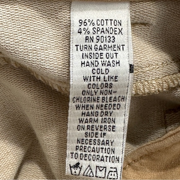 Dream Jeannes by Quacker Factory tan pants, size 14, embellished, stretch - Picture 8 of 10